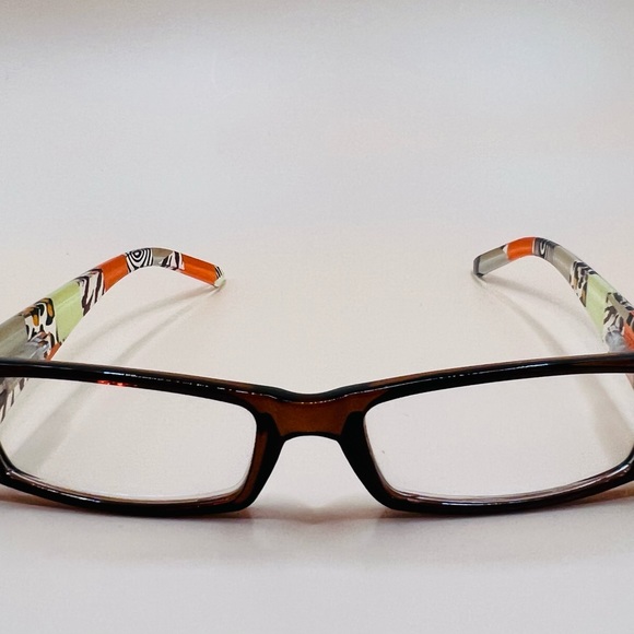 Geometric narrow readers w/ spring hinges, stylish arms & thin Aspheric Lenses - Picture 2 of 13